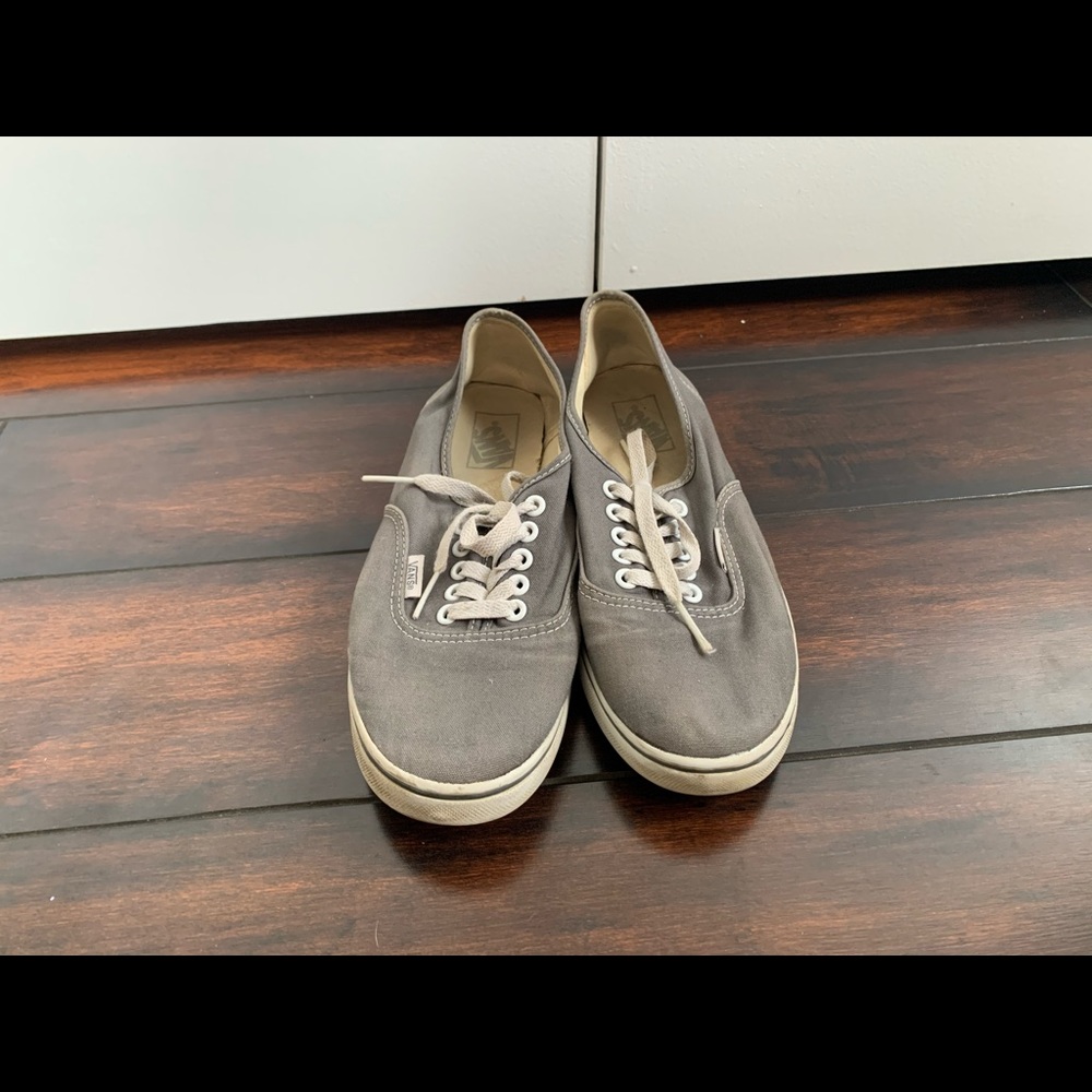Light gray vans-size 9.5 womens